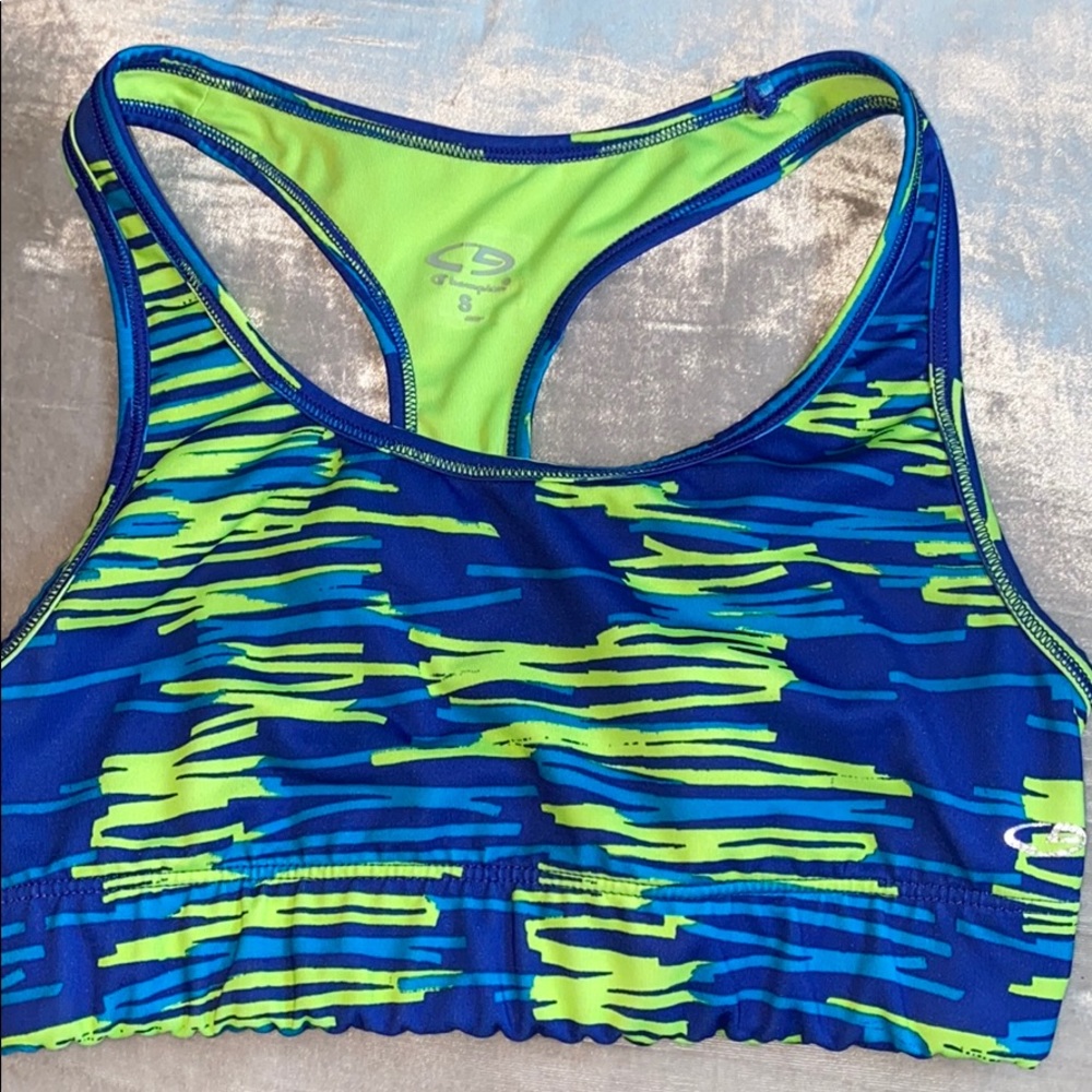 3 for $10 - Blue & green champion sports bra